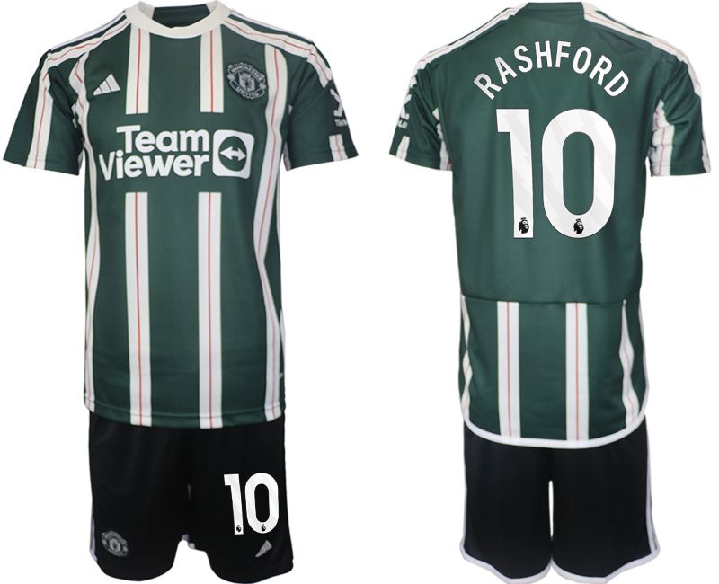 Men 2023-2024 Club Manchester United away green #10 Soccer Jersey->->Soccer Club Jersey